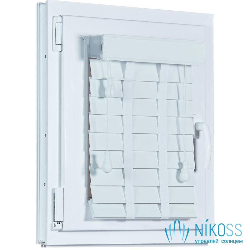 Деревянные жалюзи basswood-snow-wight-A01, цвет basswood-snow-wight-A01