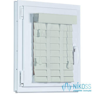 Деревянные жалюзи Пластик-Белый