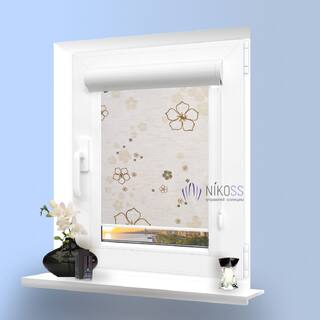 Тканевые ролеты открытого типа Флора