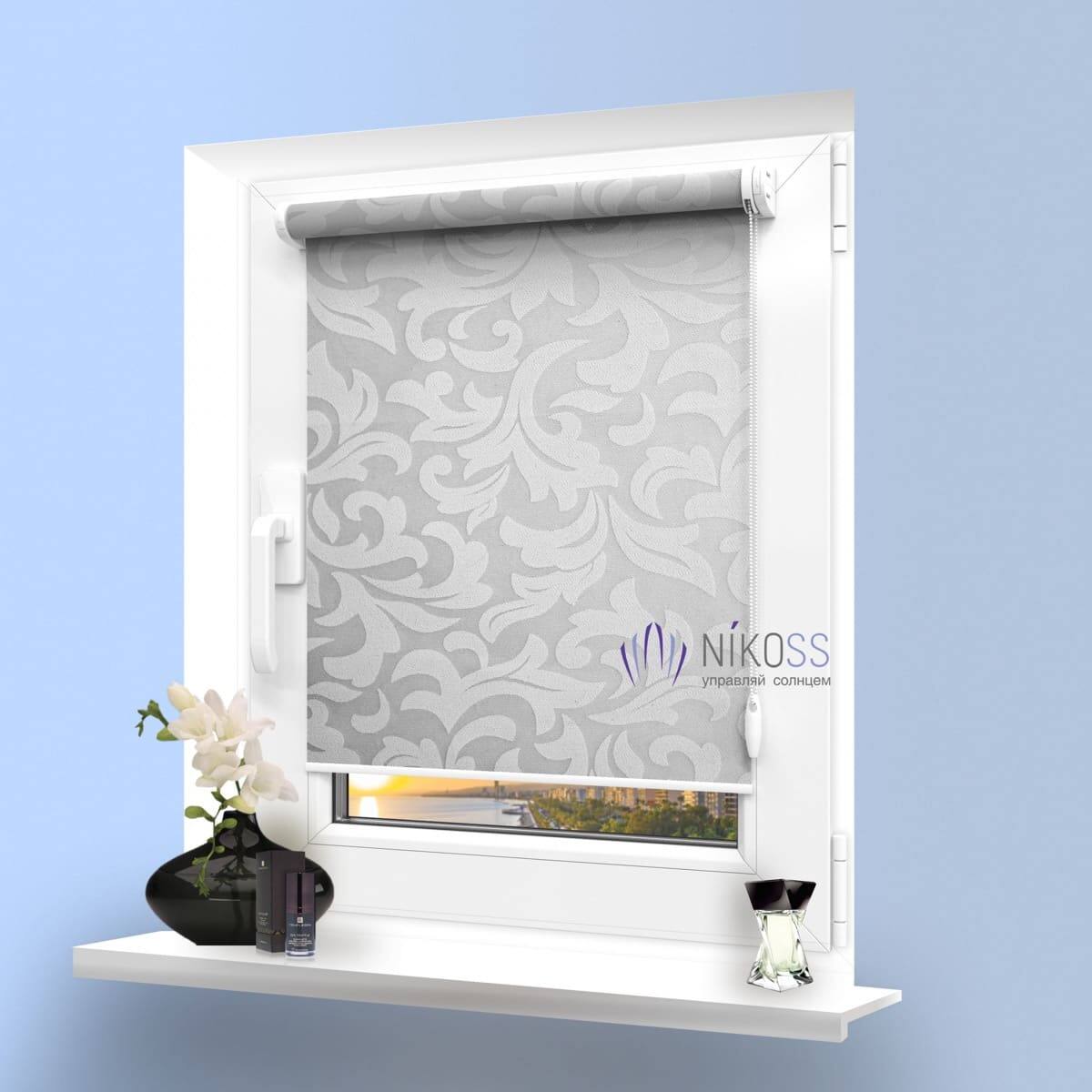 Рулонные шторы открытого типа Frost, цвет Frost 01 white